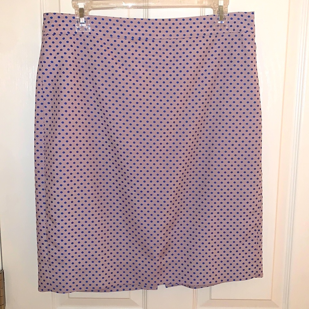 Polka dot pencil skirt